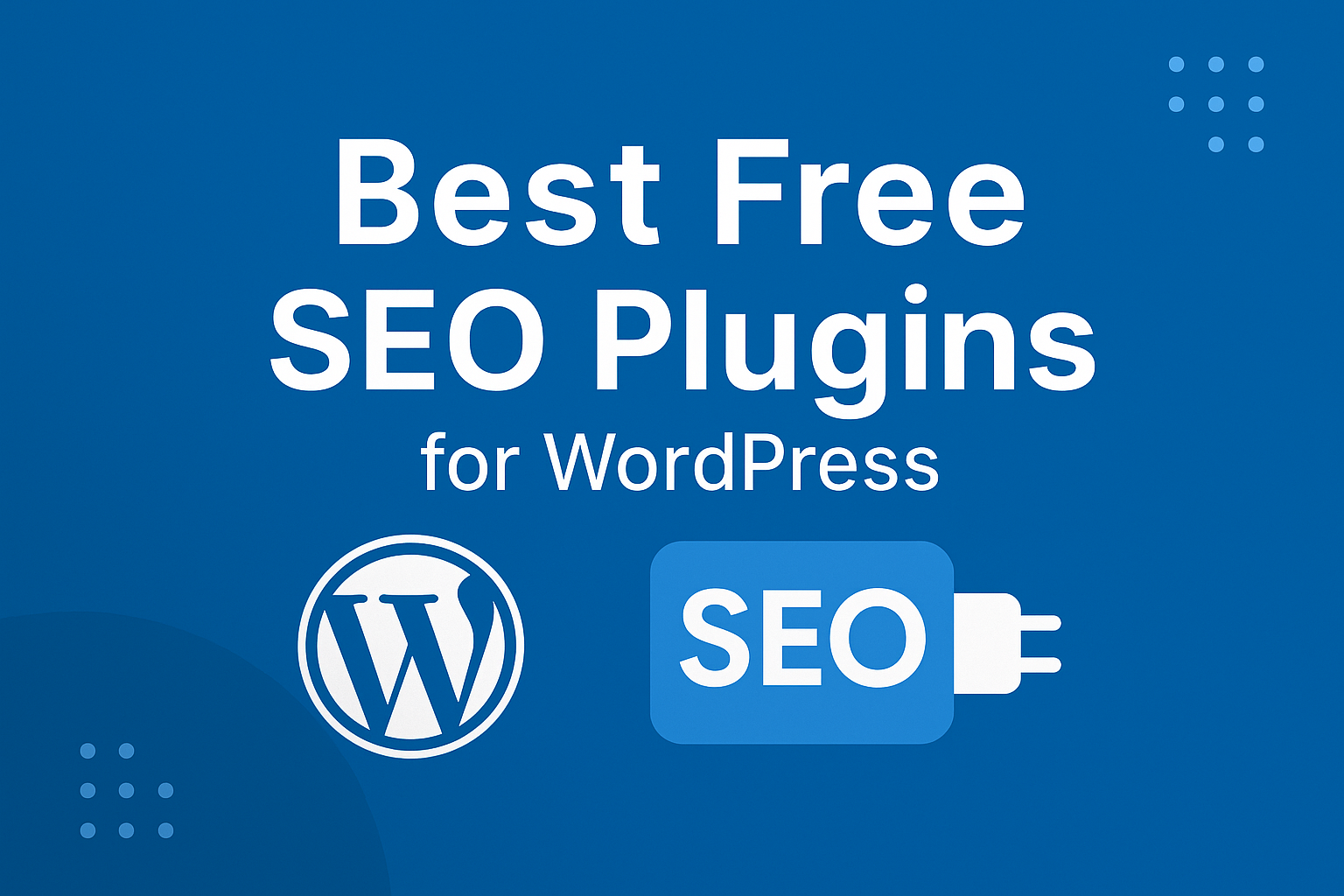 Visual guide comparing the top free WordPress SEO plugins to boost your website's search rankings