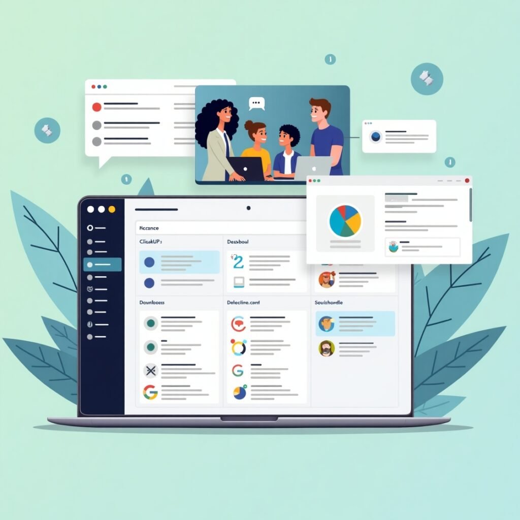 Comparison of top project management tools for small teams: ClickUp, Trello, Asana